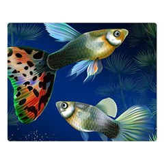 Marine Fishes Double Sided Flano Blanket (large)  by Amaryn4rt