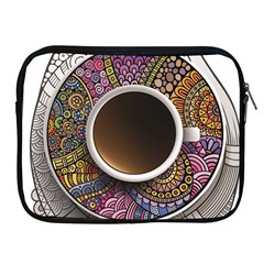 Ethnic Pattern Ornaments And Coffee Cups Vector Apple Ipad 2/3/4 Zipper Cases by Amaryn4rt