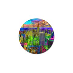 New York City Skyline Golf Ball Marker by Amaryn4rt