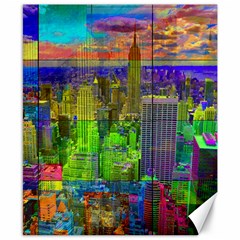 New York City Skyline Canvas 8  X 10  by Amaryn4rt