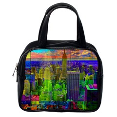 New York City Skyline Classic Handbags (one Side) by Amaryn4rt