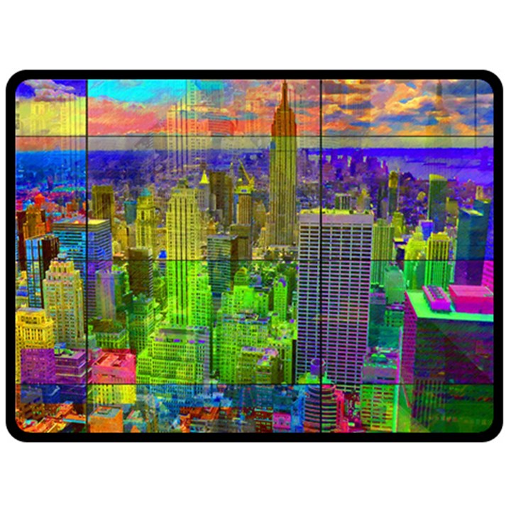 New York City Skyline Fleece Blanket (Large) 