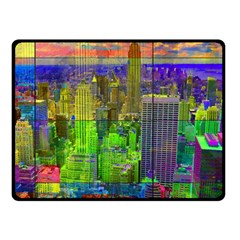 New York City Skyline Fleece Blanket (small) by Amaryn4rt