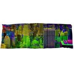 New York City Skyline Body Pillow Case Dakimakura (two Sides) by Amaryn4rt