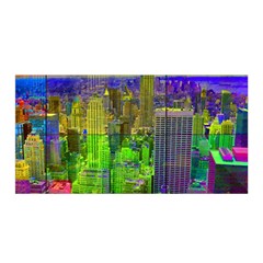 New York City Skyline Satin Wrap