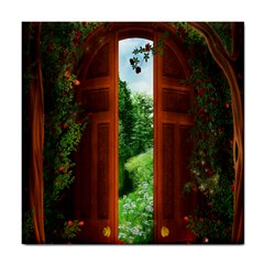 Beautiful World Entry Door Fantasy Tile Coasters by Amaryn4rt