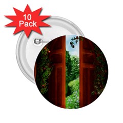 Beautiful World Entry Door Fantasy 2 25  Buttons (10 Pack)  by Amaryn4rt