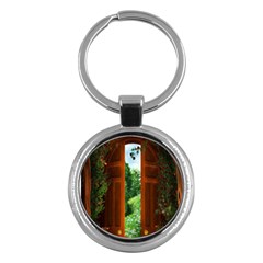 Beautiful World Entry Door Fantasy Key Chains (round)  by Amaryn4rt