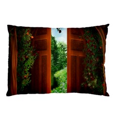 Beautiful World Entry Door Fantasy Pillow Case