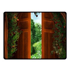 Beautiful World Entry Door Fantasy Fleece Blanket (Small)