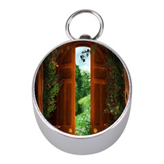 Beautiful World Entry Door Fantasy Mini Silver Compasses