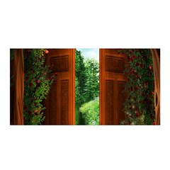 Beautiful World Entry Door Fantasy Satin Wrap