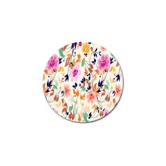 Vector Floral Art Golf Ball Marker by Amaryn4rt