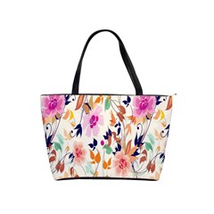 Vector Floral Art Shoulder Handbags by Amaryn4rt