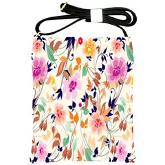 Vector Floral Art Shoulder Sling Bags by Amaryn4rt