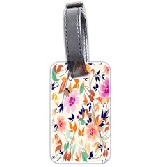 Vector Floral Art Luggage Tags (two Sides) by Amaryn4rt