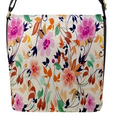 Vector Floral Art Flap Messenger Bag (s) by Amaryn4rt