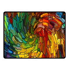 Stained Glass Patterns Colorful Fleece Blanket (small)