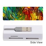 Stained Glass Patterns Colorful Memory Card Reader (Stick)  Front