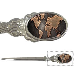 Grunge Map Of Earth Letter Openers by Amaryn4rt