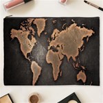 Grunge Map Of Earth Cosmetic Bag (XXXL)  Front