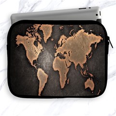 Grunge Map Of Earth Apple Ipad 2/3/4 Zipper Cases by Amaryn4rt