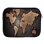 Grunge Map Of Earth Apple iPad 2/3/4 Zipper Cases Front