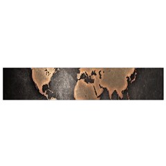 Grunge Map Of Earth Flano Scarf (small) by Amaryn4rt