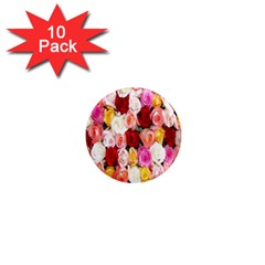 Rose Color Beautiful Flowers 1  Mini Magnet (10 Pack)  by Amaryn4rt