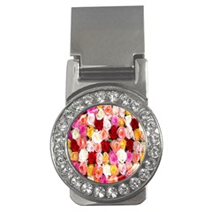 Rose Color Beautiful Flowers Money Clips (cz)  by Amaryn4rt