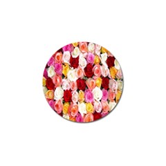 Rose Color Beautiful Flowers Golf Ball Marker (4 Pack) by Amaryn4rt