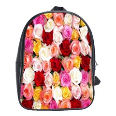 Rose Color Beautiful Flowers School Bags(large)  by Amaryn4rt