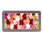 Rose Color Beautiful Flowers Memory Card Reader (Mini) Front