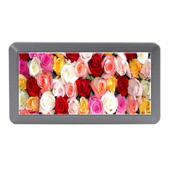 Rose Color Beautiful Flowers Memory Card Reader (Mini)