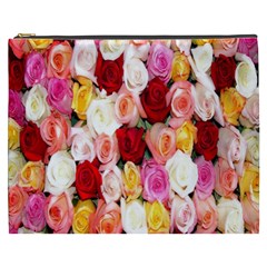 Rose Color Beautiful Flowers Cosmetic Bag (xxxl)  by Amaryn4rt