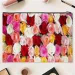 Rose Color Beautiful Flowers Cosmetic Bag (XXXL)  Back