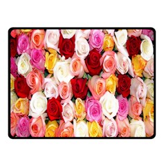 Rose Color Beautiful Flowers Double Sided Fleece Blanket (small)  by Amaryn4rt