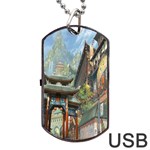 Japanese Art Painting Fantasy Dog Tag USB Flash (One Side) Front