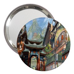 Japanese Art Painting Fantasy 3  Handbag Mirrors