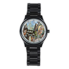 Japanese Art Painting Fantasy Stainless Steel Round Watch