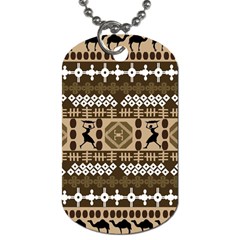 African Vector Patterns Dog Tag (one Side)