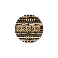 African Vector Patterns Golf Ball Marker