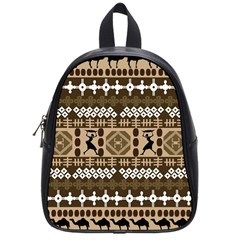 African Vector Patterns School Bags (small) 