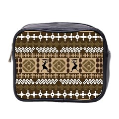 African Vector Patterns Mini Toiletries Bag 2-side