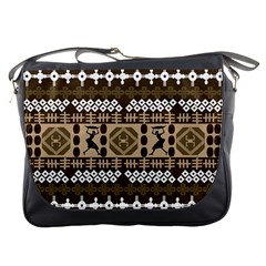 African Vector Patterns Messenger Bags