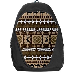 African Vector Patterns Backpack Bag