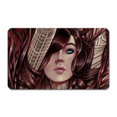 Beautiful Women Fantasy Art Magnet (rectangular) by Amaryn4rt