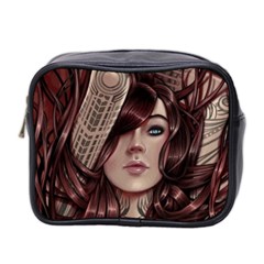 Beautiful Women Fantasy Art Mini Toiletries Bag 2-side by Amaryn4rt