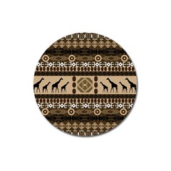 African Vector Patterns  Magnet 3  (round) by Amaryn4rt