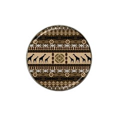 African Vector Patterns  Hat Clip Ball Marker (4 Pack)